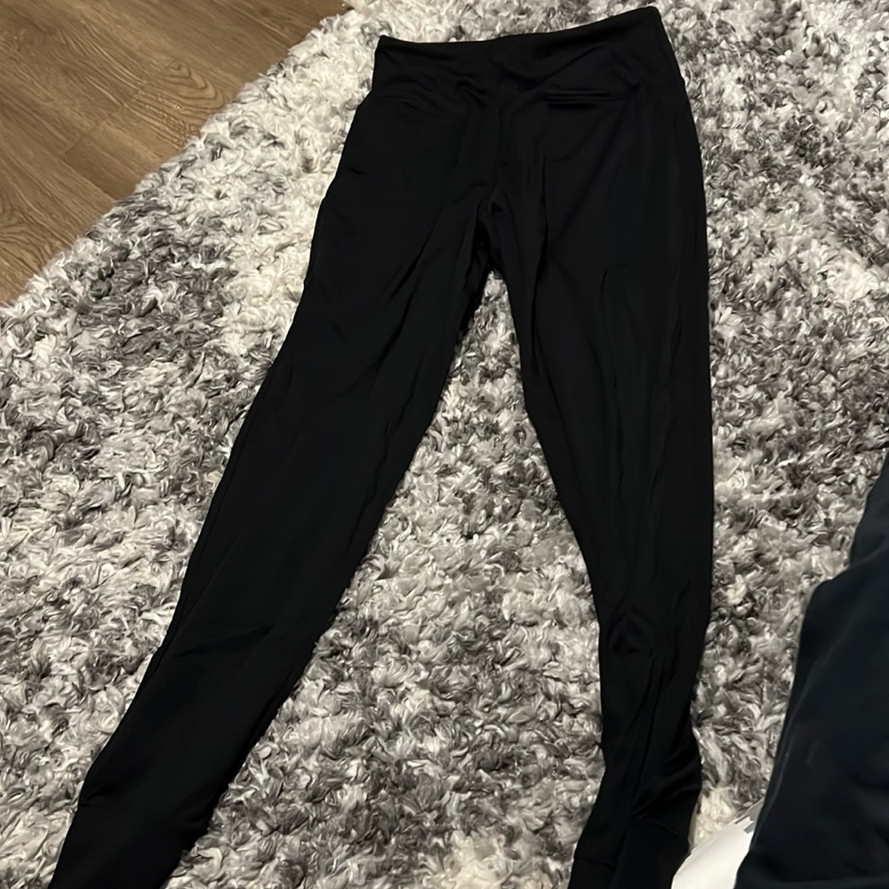 Black athletic joggers